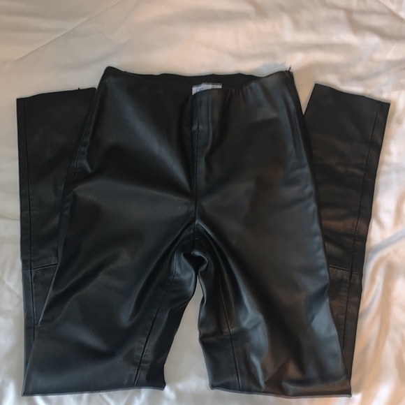 HIGH WAISTED FAUX LEATHER PANTS - Picture 2 of 3